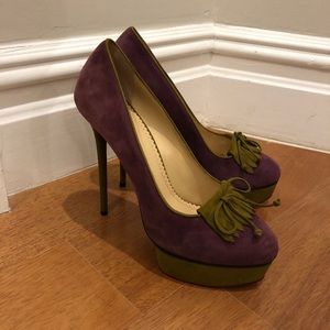Charolette Olympia Marcel suede pump